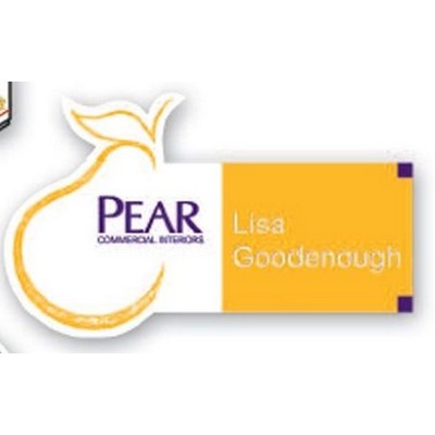 Custom Shaped Badge - Screen Printed (1-5 Square Inch) - No Personalization