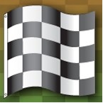 Black & White Checkered Finish Race Track Flag (3'x3')