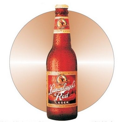 Beer Bottle Acrylic Coaster w/Felt Back