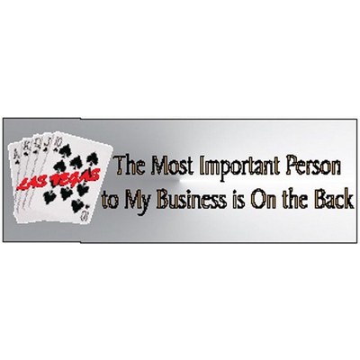 Spades Royal Flush Panoramic Photo Hand Mirror (1 5/8"x4 5/8")