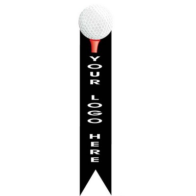 Golf Ball & Tee Bookmark w/ Black Back