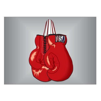 Boxing Gloves Metal Photo Magnet w/ Magnetic Back (2.5"x3.5")