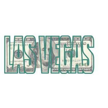 Las Vegas Block Letter $100 Bill Magnet w/ Full Magnetic Back (12 Square Inch)