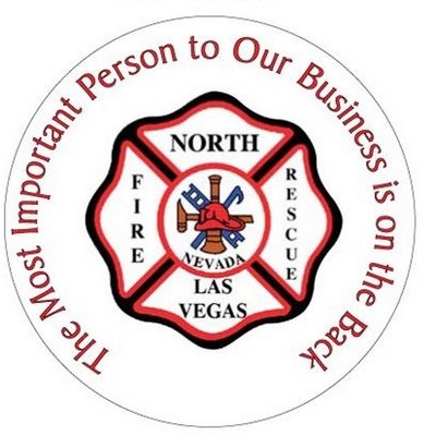 Fire Rescue Badge Photo Hand Mirror (2½" Diameter)
