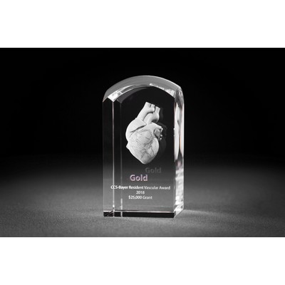 Crystal Dome Tower Award (4 x 2 x 2")