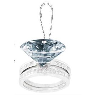 Diamond Ring Zipper Pull