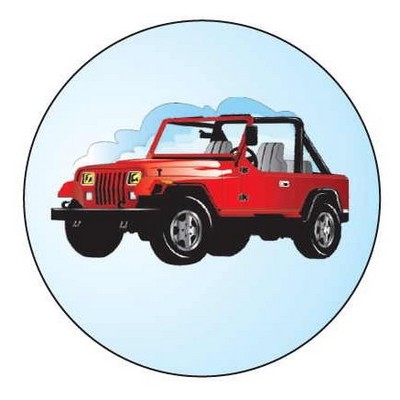 SUV 2 Round Badge w/ Bar Pin (2 1/2" Diameter)