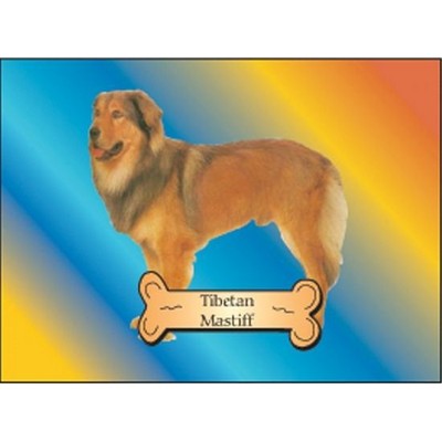 Tibetan Mastiff Dog Rectangle Metal Photo Magnet (2"x3")