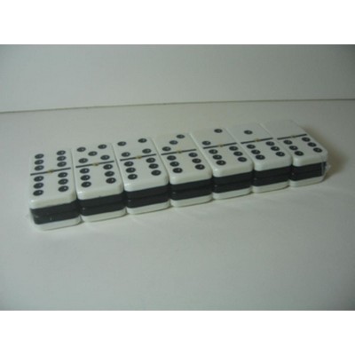 2-Tone Double Sided Jumbo Dominos - Set of 6