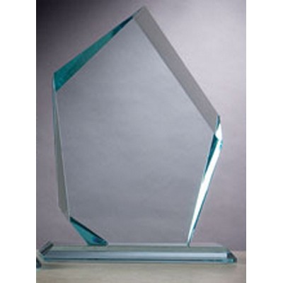 12" Jade Glass Diamond Peak Summit Award