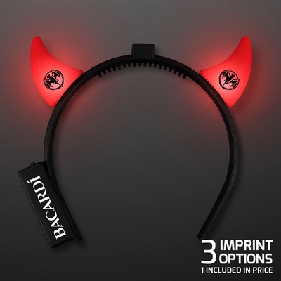 Light Up Red Devil Horns - PRINTED