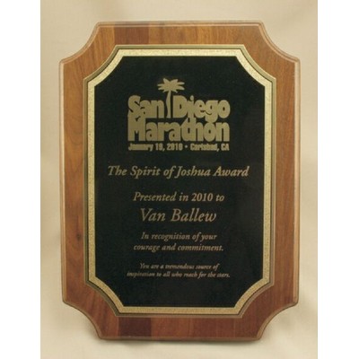 Wood Plaque w/ Notched Corner (8"x10")