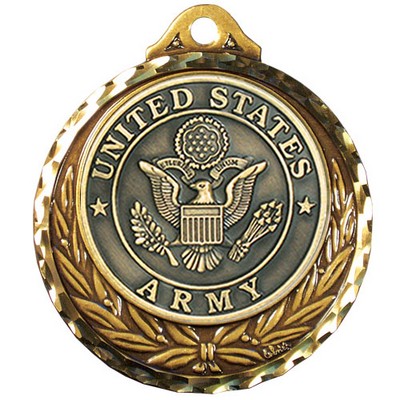 Stock Diamond Struck Medal (US Army) 2 3/4"