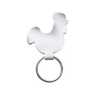Top Grain Leather Chicken Shaped Animal Collection Key Chain