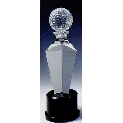 Crystal Golf Award (11"x3 9/16")