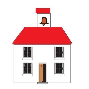 School House Maxi Magnet (3 Square Inch)