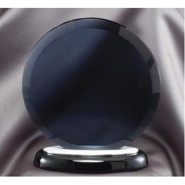 Small Smoked Glass Circle Award