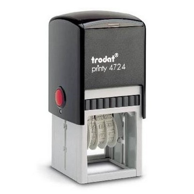 Trodat® Printy Dater Square Self Inking Stamp (1 5/8" x 1 5/8"), Customizable
