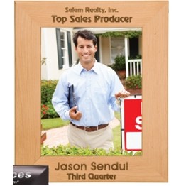 Red Alder Engraved Photo Frame (12"x 14 1/2")