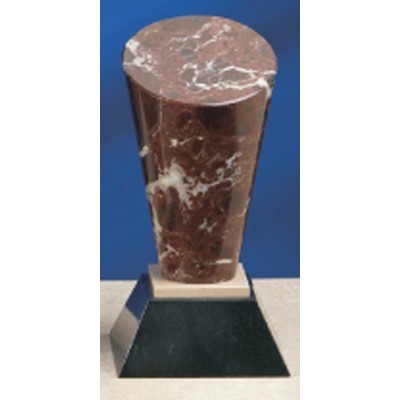 8" Red Genuine Marble Spotlight Award