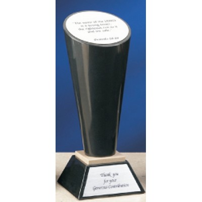 10" Black Genuine Marble Spotlight Award