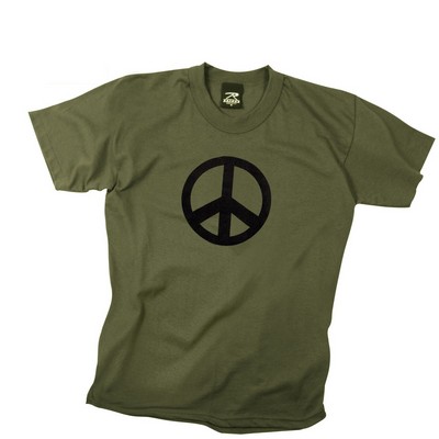Olive Drab "Peace" T-Shirt (2XL)