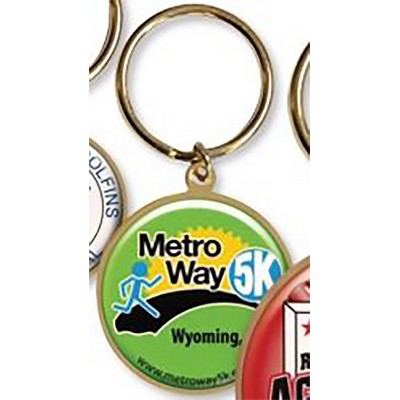 QUIKTURN Full Color Round Keychain - 5 Day Production (1 1/2")
