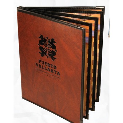 Royal Select 12 View Booklet Menu Cover (Holds TWELVE 8 1/2"x14" Inserts)/Includes stamp/deboss logo