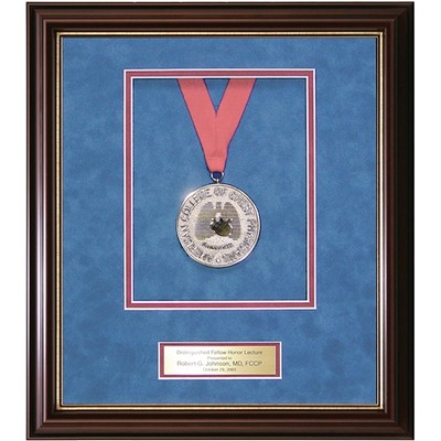 Classic Collection Wood Frame w/ Gold Metallic & Black Suede Mat/13"x15"