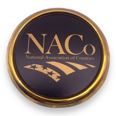 Boardroom Coaster W/ Full Color Imprint - Made in USA