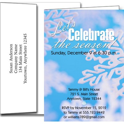 Holiday Invitations w/Imprinted Envelopes