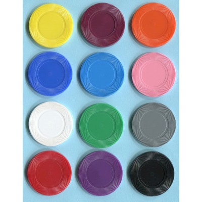 Magnetic Poker Chips - Plastic, Radial Design