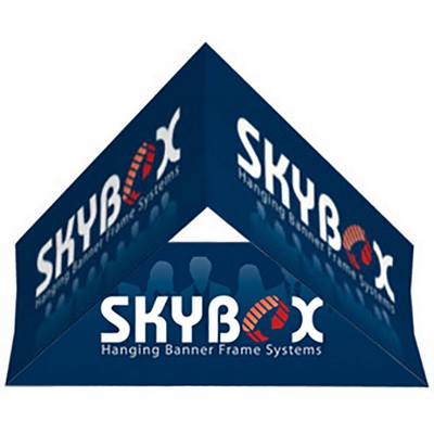 Skybox Hanging Banner Triangle 8'dia x 36"h -- Inside & Outside Graphic