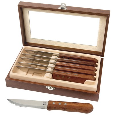 Niagara Cutlery Rosewood 6-Piece Steak Knife Set