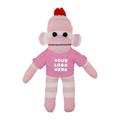 Pink Sock Monkey with Tee