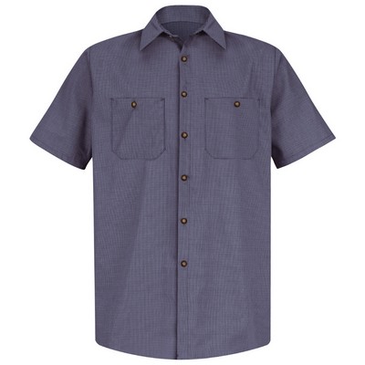 Red Kap™ Men's Short Sleeve MicroCheck Work Shirt