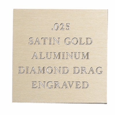 Satin Gold Aluminum Engraving Sheet Stock (12"x24")