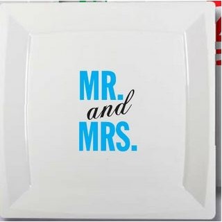 Square Plastic Plate (8")