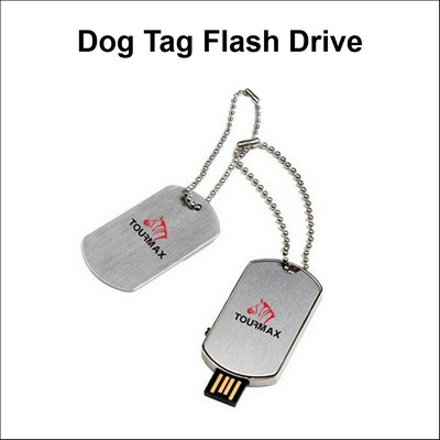 Dog Tag Flash Drive - 2 GB Memory