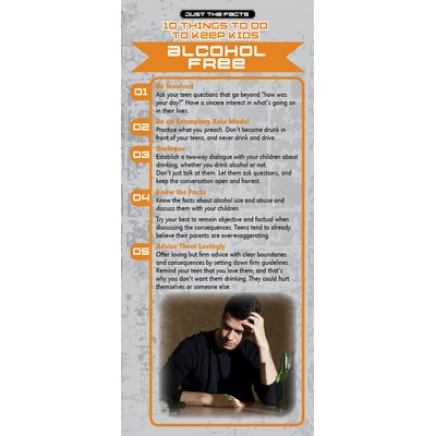10 Things to Do to Keep Kids Alcohol Free Just the Facts Rack Card