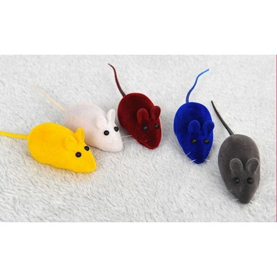 Colorful Squeaky Mouse Cat Toy