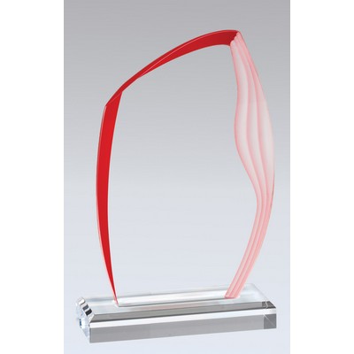 Acrylic Wave Edge Award, 7 3/4"H