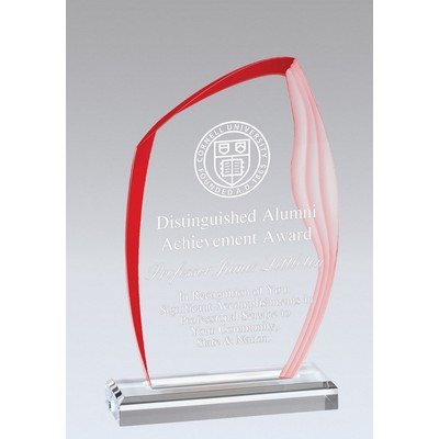 Acrylic Wave Edge Award, 8 3/4"H