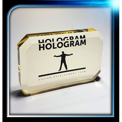 Executive Series Gold Rectangle Paperweight (4"x2 1/2"x3/4")