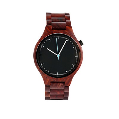 Red Zebra Wood Watch