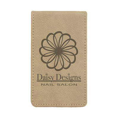 7-Piece Leatherette Manicure Gift Set (Light Brown)
