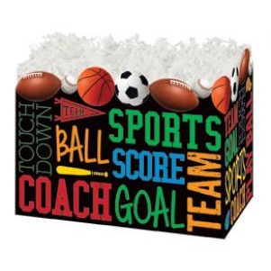 Large Sports Fanatic Gift Basket Box