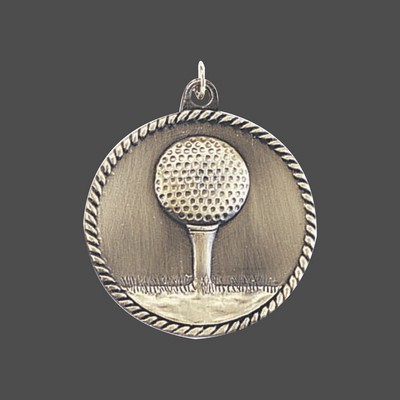 Gold Golf Medal (2")