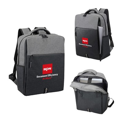 Heathered Two-Tone Laptop Backpack
