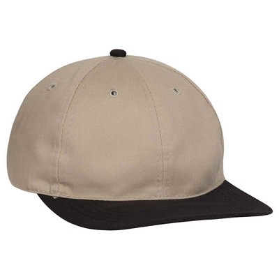 OTTO Brushed Cotton Blend Twill Soft Visor 6 Panel Low Profile Baseball Cap